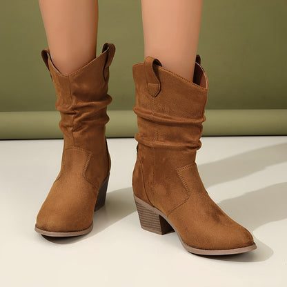 Annora - Klassische Crinkle-Stiefel für Damen
