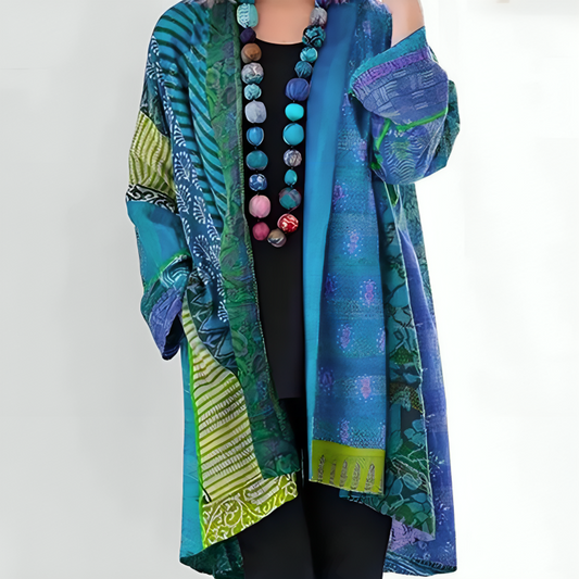Sarah - Boho-Kimono mit Print für Damen