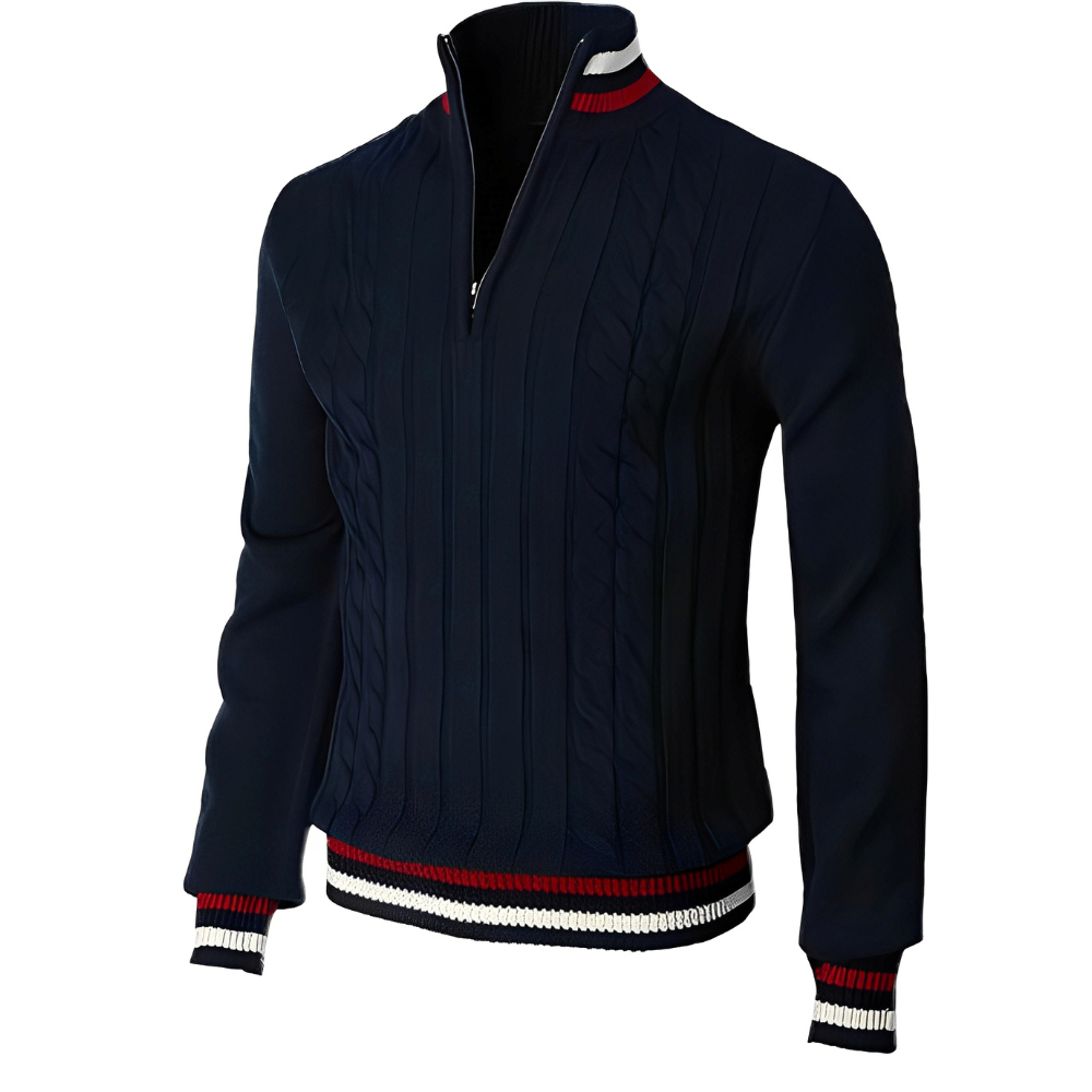 Derick - Moderner Pullover mit Reißverschluss für Herren