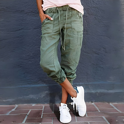 Evalyn - Stilvolle elastische Cargohose für Damen