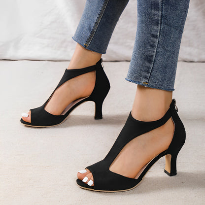 Mylah - Hochhackige Sandalen mit Reißverschluss für Damen