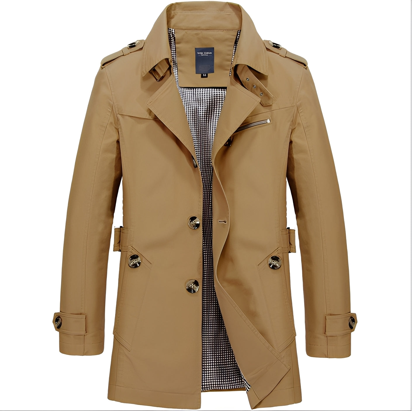 Cason - Stylischer langer Windbreaker-Mantel für Männer