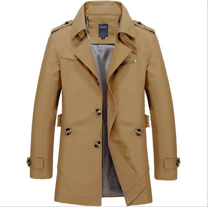 Cason - Stylischer langer Windbreaker-Mantel für Männer
