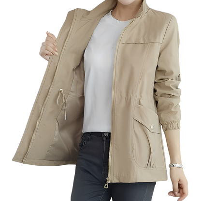 Gwenda - Stilvolle Jacke mit verstellbarer Taille für Damen