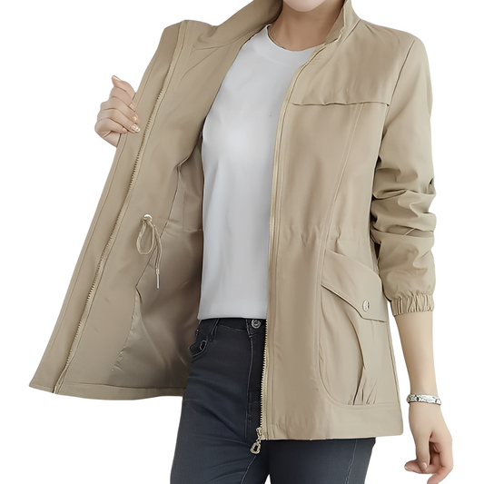 Gwenda - Stilvolle Jacke mit verstellbarer Taille für Damen