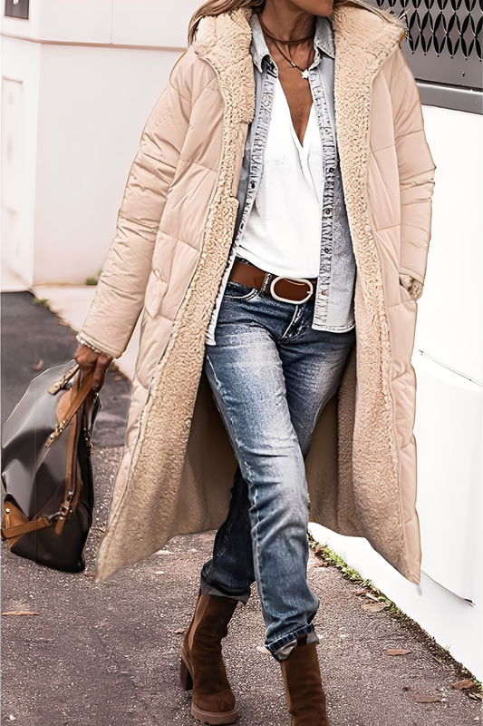 Carina - Eleganter Parka-Mantel mit Kapuze für Damen