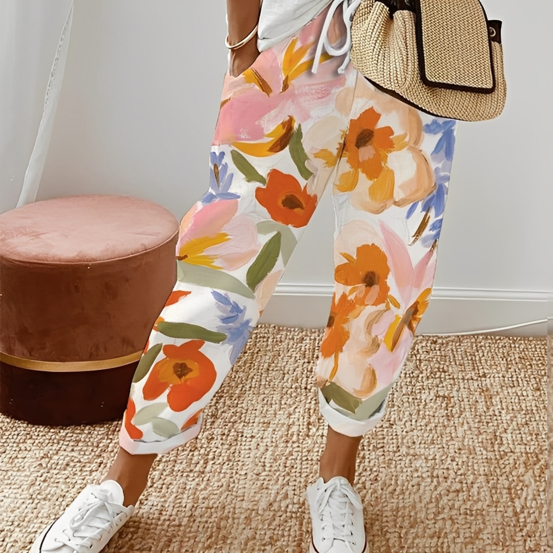 Jacinthe - Damenhose mit bequemem Kordelzug