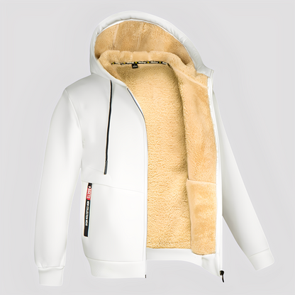 Waldo - Schlichter, mit Fleece gefütterter Hoodie für Herren