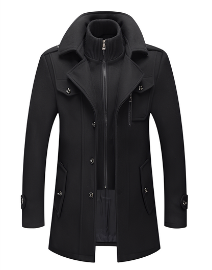 Gareth - Eleganter zweilagiger Trenchcoat für Herren