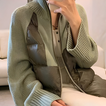 Harley - Lässige Strickparka-Jacke mit Reißverschluss für Damen