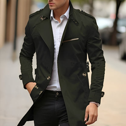 Derrick - Eleganter Trenchcoat mit Reverskragen für Herren