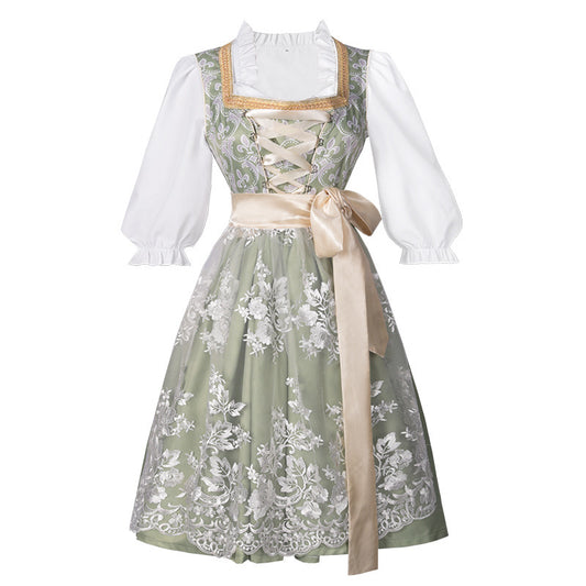 Ashlie - Klassisches Oktoberfest-Kleid für Damen mit Schlitz