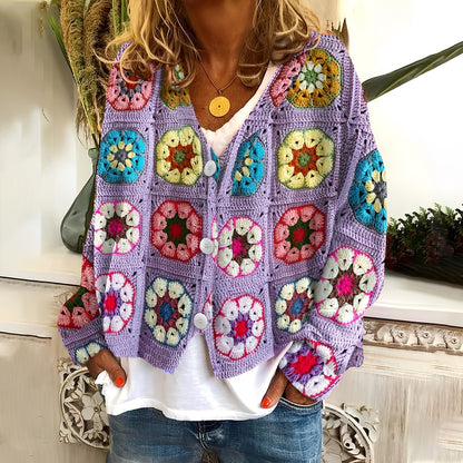 Nydia - Lässiger, weicher Pullover mit Aufdruck für Damen