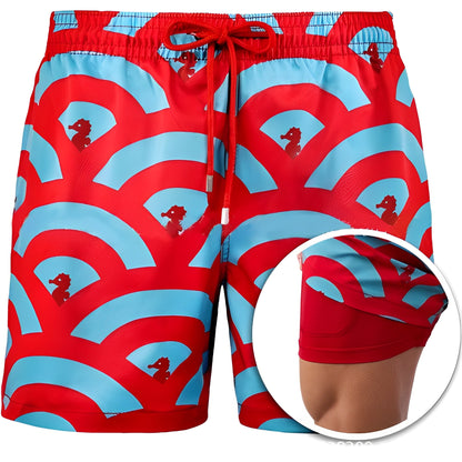 Edric - Stilvolle bedruckte Badeshorts für Herren