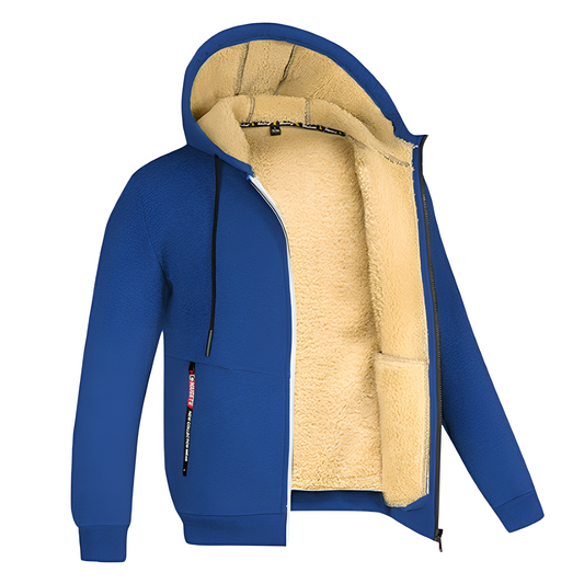 Davin - Lässige Fleecejacke mit Kapuze für Herren