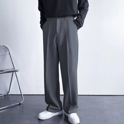 Caleb -  Elegante, locker sitzende, gerade geschnittene Hose für Herren