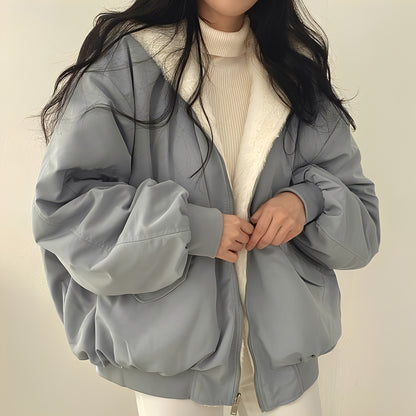 Jasmine - Moderner, dicker, lockerer Mantel für Damen