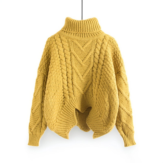 Catrina - Lässiger, warmer Rollkragenpullover aus Strick für Damen