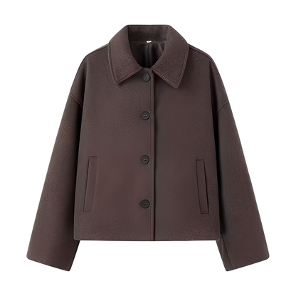 Evaline - Lockere Jacke mit Knopfverschluss für Damen