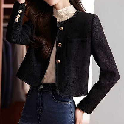 Trecia - Stilvolle kurze Tweedjacke für Damen