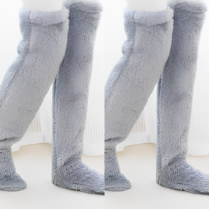 Camellia - Warme, überknielange Wintersocken für Damen