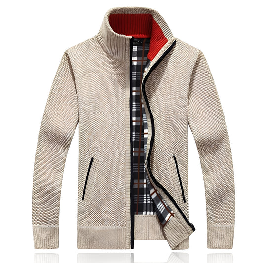 Shaw - Klassische Strickjacke mit Futter für Herren