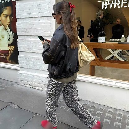Rowanne - Klassische Hose mit weitem Bein und Print für Damen
