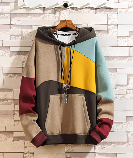 Stephen - Bunter, lockerer Hoodie für Herren