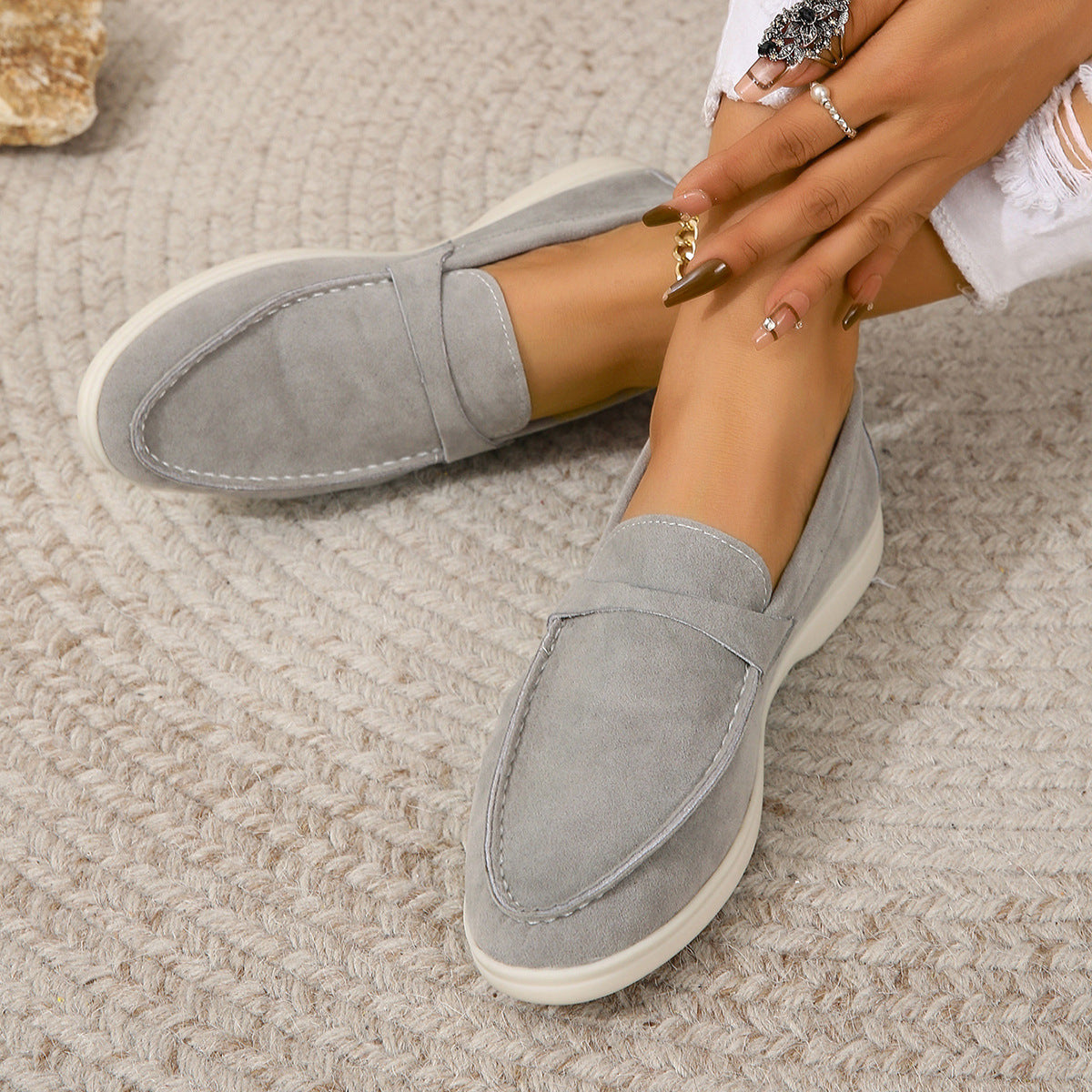 Yasmine - Klassische Wildlederschuhe für Damen