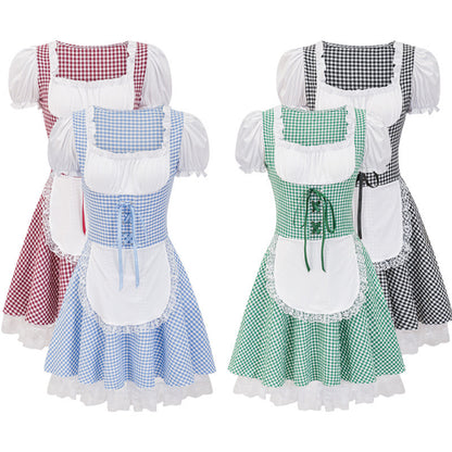 Miriam - Klassisches kariertes Oktoberfestkleid für Damen