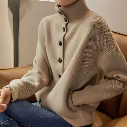 Evelynn - Stilvoller Strickpullover mit Stehkragen für Damen