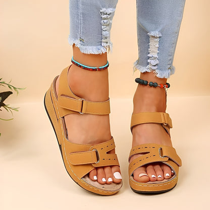 Marissa - Bequeme Plateausandalen mit Riemchen für Damen