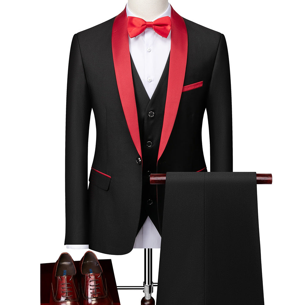 George - Formeller 3-teiliger Slim-Fit-Anzug für Herren