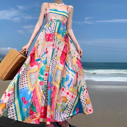 Zinnia - Farbenfrohes Sommerkleid mit hoher Taille für Damen