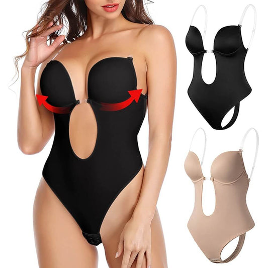 Hildegard - Tiefer V Damen Bodyformer Nahtlos