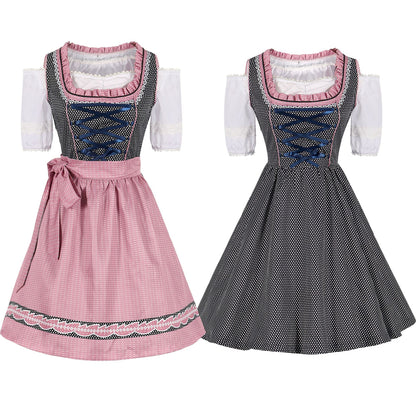 Velda - Klassisches Oktoberfestkleid mit Hosenträgern für Damen