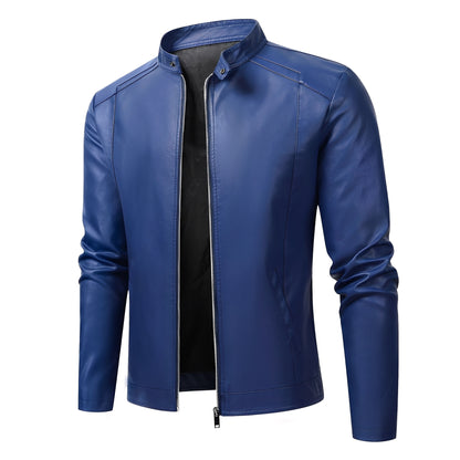 Theodore - Robuste, schmal geschnittene Lederjacke für Herren
