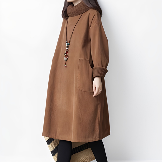 Elouise - Lockeres Cordkleid mit Taschen für Damen