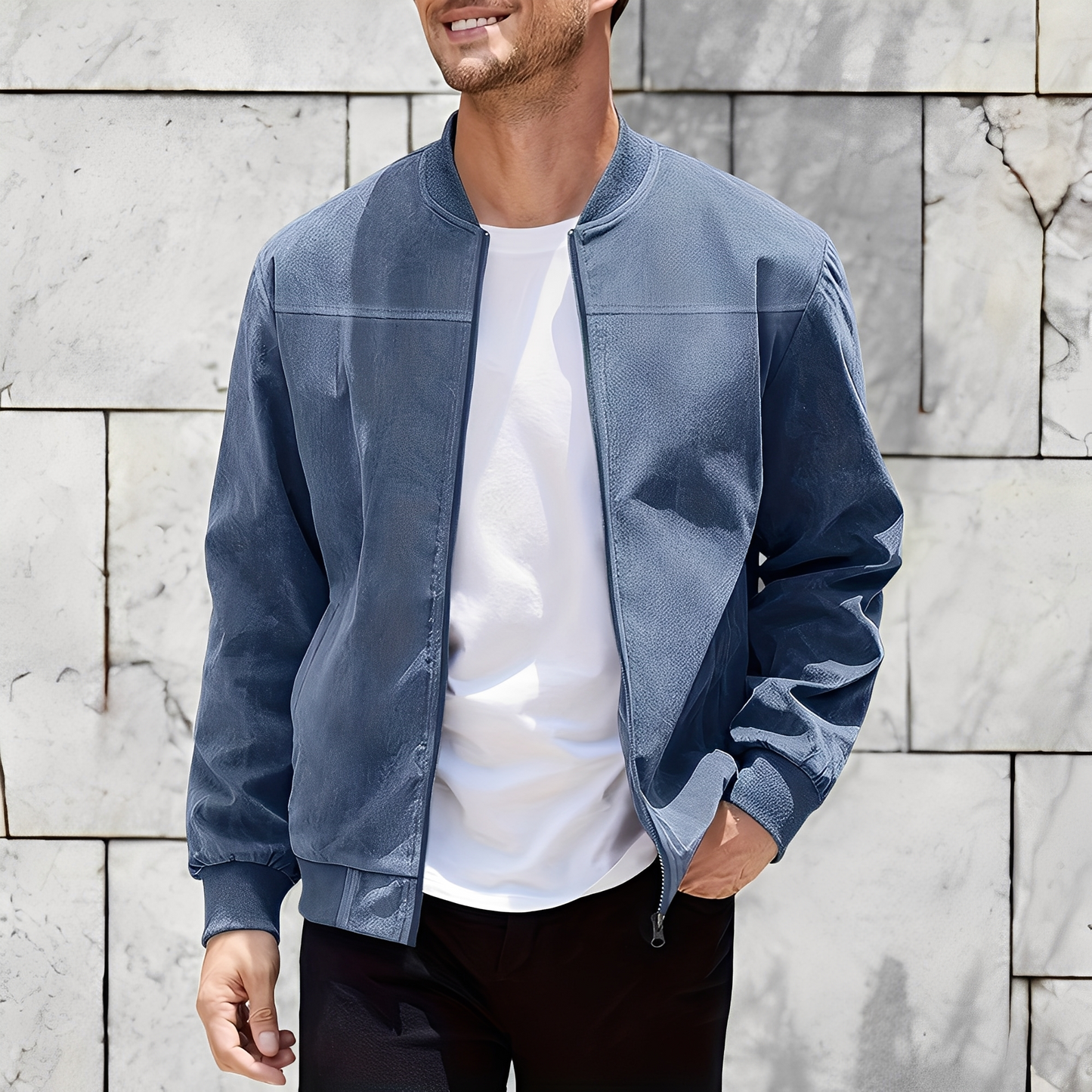 Easton - Klassische, stilvolle Wildlederjacke für Herren