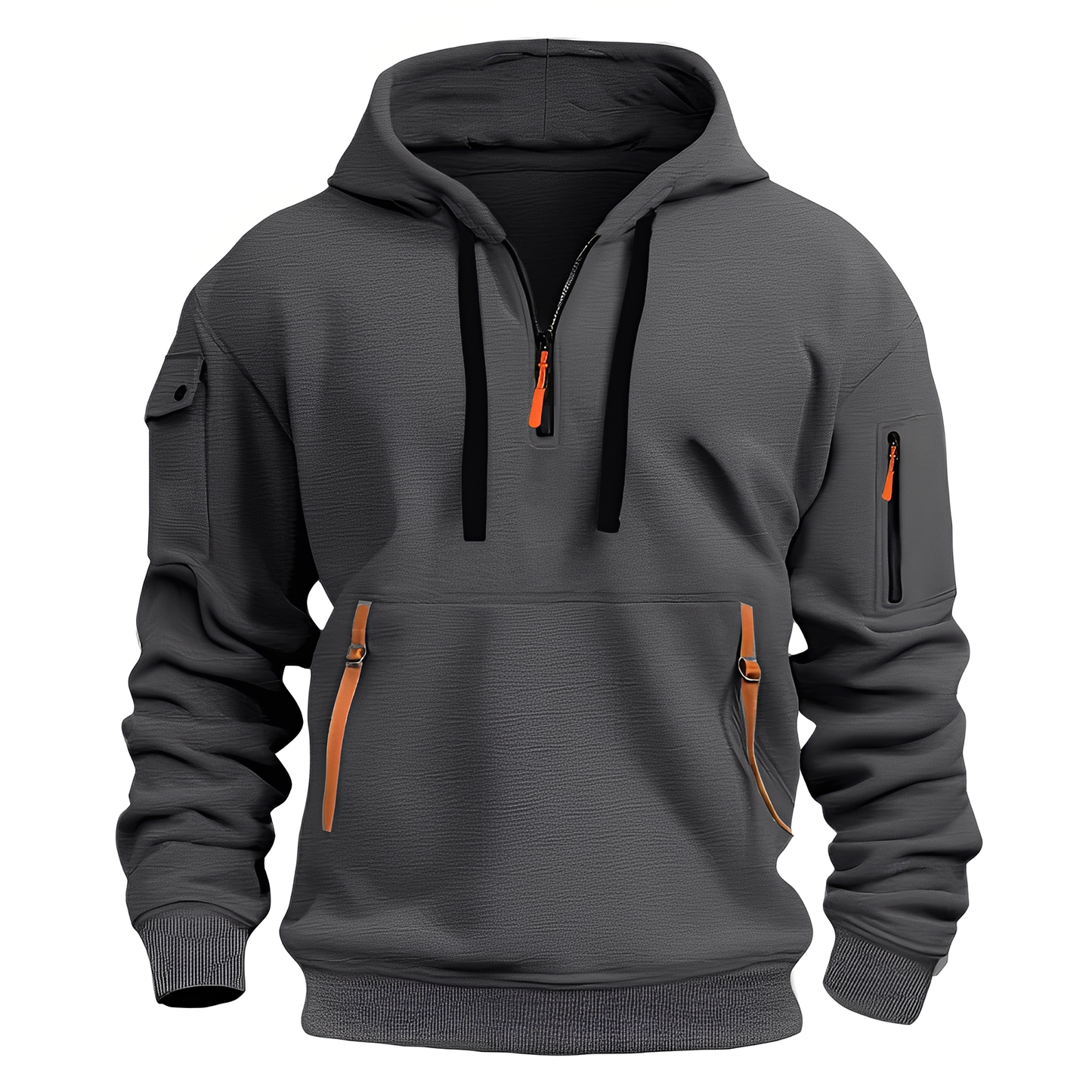 Burton - Lockerer Hoodie mit halbem Reißverschluss für Herren
