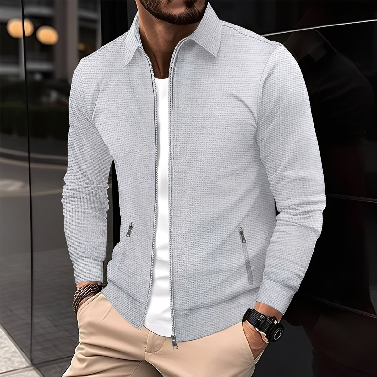 Anthony - Moderne Jacke mit Reißverschlusstaschen für Herren