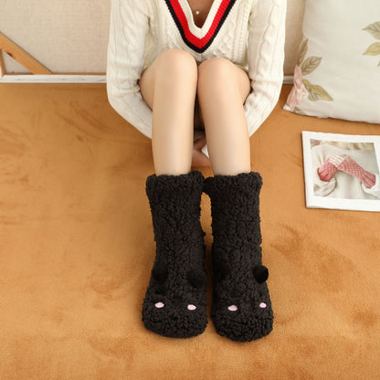 Bethany - Stilvoller Bodenbelag plus Samtsocken für Frauen