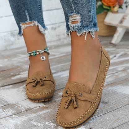 Emilee - Retro-Flache Loafer für Damen