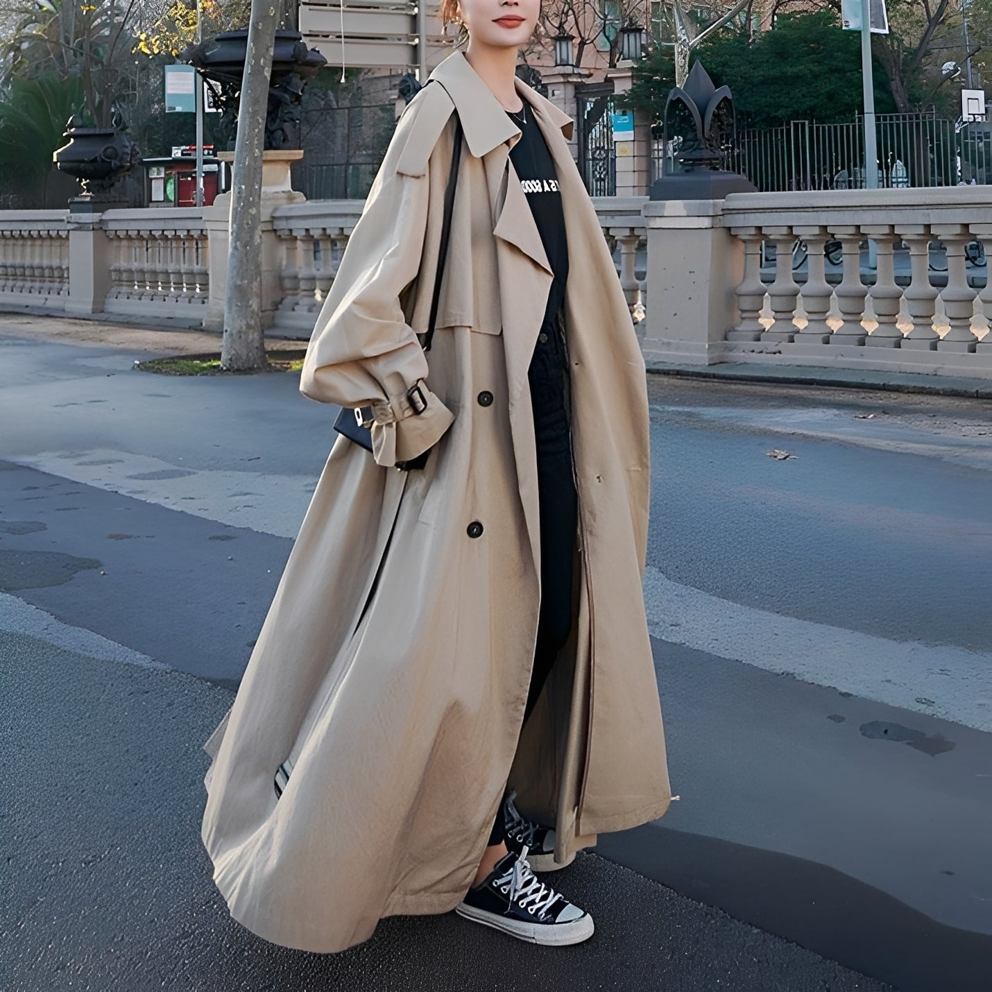 Dorothy - Stilvoller Oversize-Trenchcoat für Damen