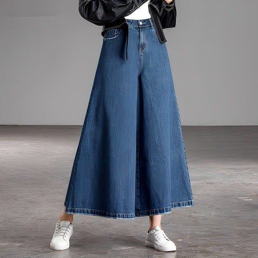 Jasmine - Stilvolle Jeans mit weitem Bein für Damen
