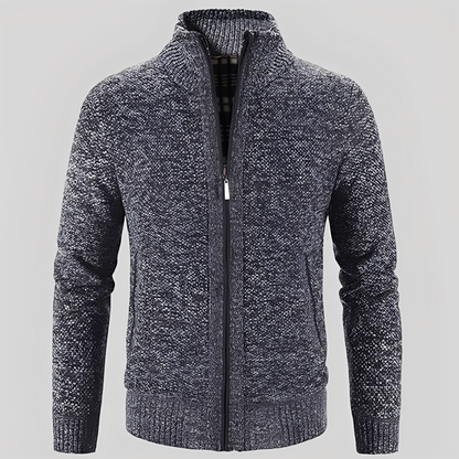 Kelvin - Schlichte Strickjacke mit Reißverschluss für Herren