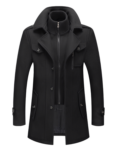 Galen - Stilvolle Jacke mit doppeltem Kragen für Herren