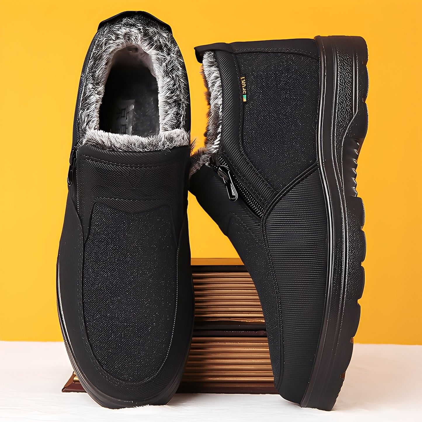 Konnor - Stilvolle, mit Fleece gefütterte Winterschuhe für Herren