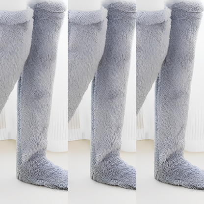 Camellia - Warme, überknielange Wintersocken für Damen