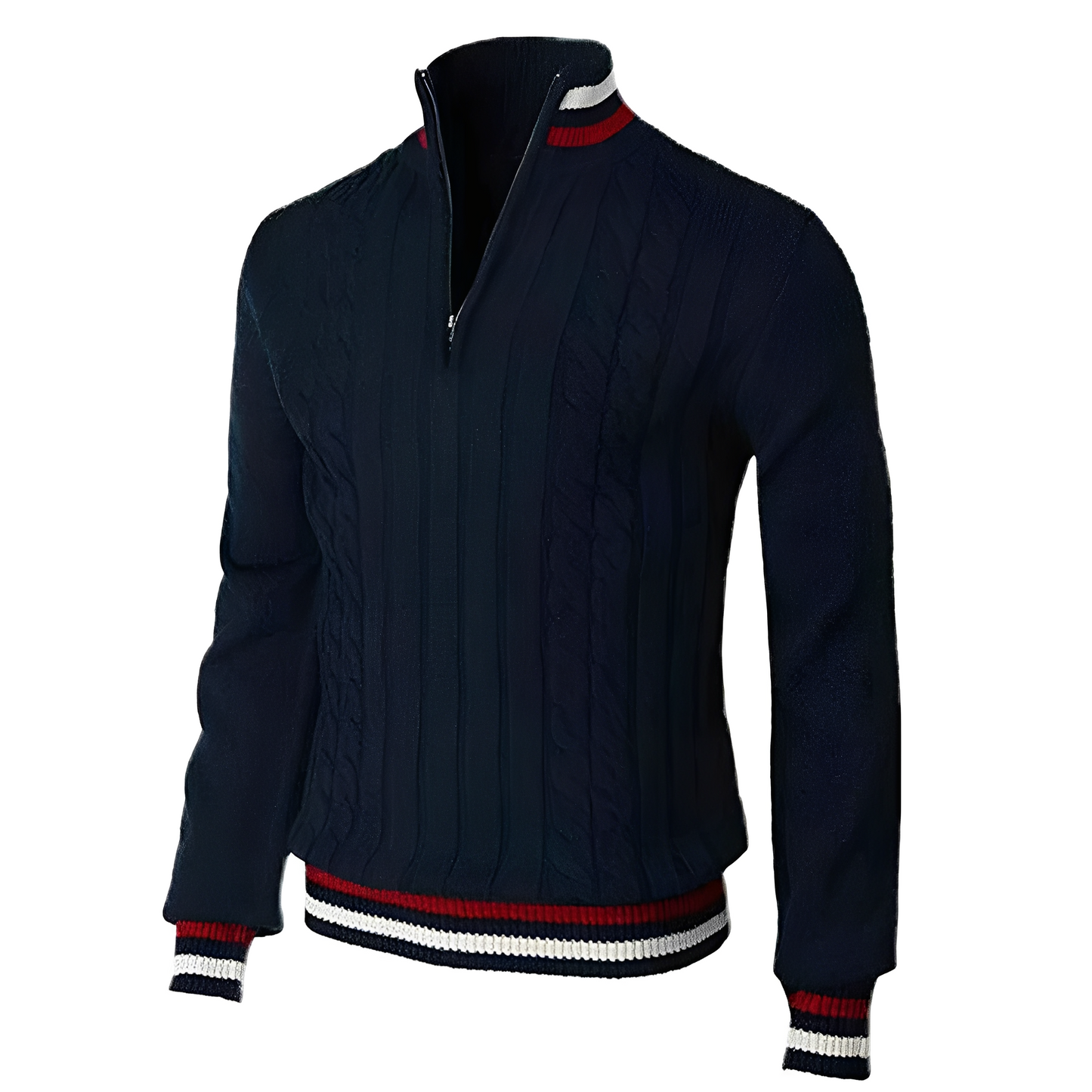 Zavier - Moderner Pullover mit hohem Kragen für Herren